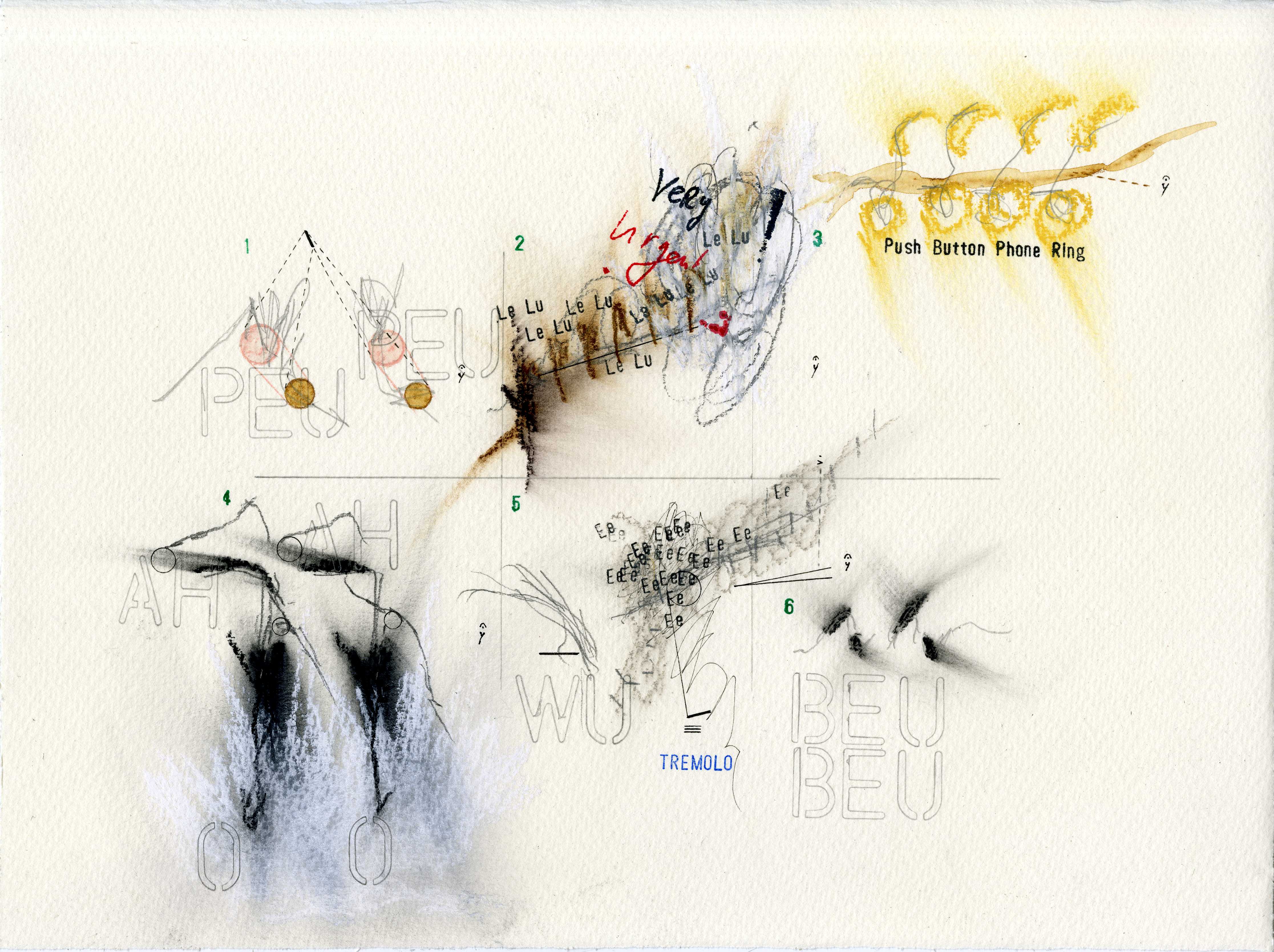 Catalogue d’Oiseaux (White-Throated Robin) 2016-2018, mixed media, by Samson Young